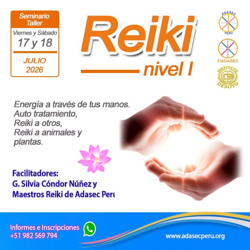 💠 Seminario Taller  REIKI Nivel I