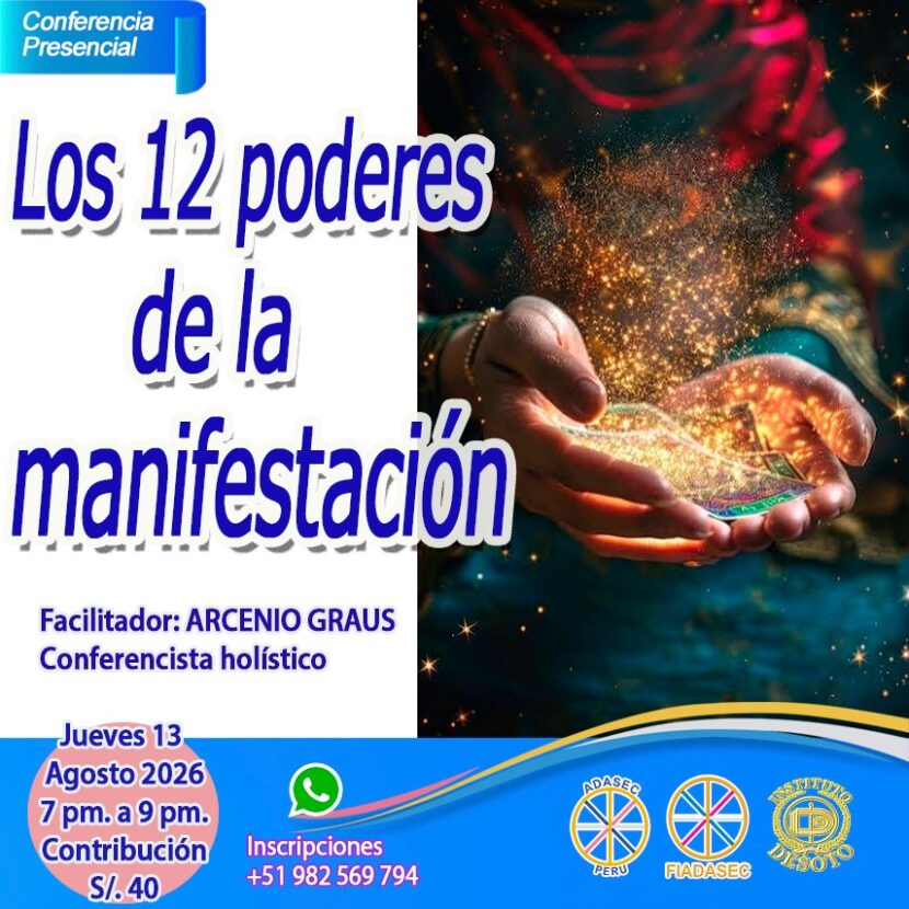 Conferencia LOS 12 PODERES DE LA MANIFESTACIÓN   ✨🧚🪄🔮