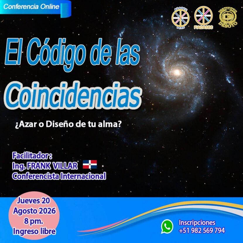 Conferencia Online EL CÓDIGO DE LAS COINCIDENCIAS. ¿Azar o Diseño de tu Alma?                                                              🍀🐰🦄🐬🪽🪶🦚🌈